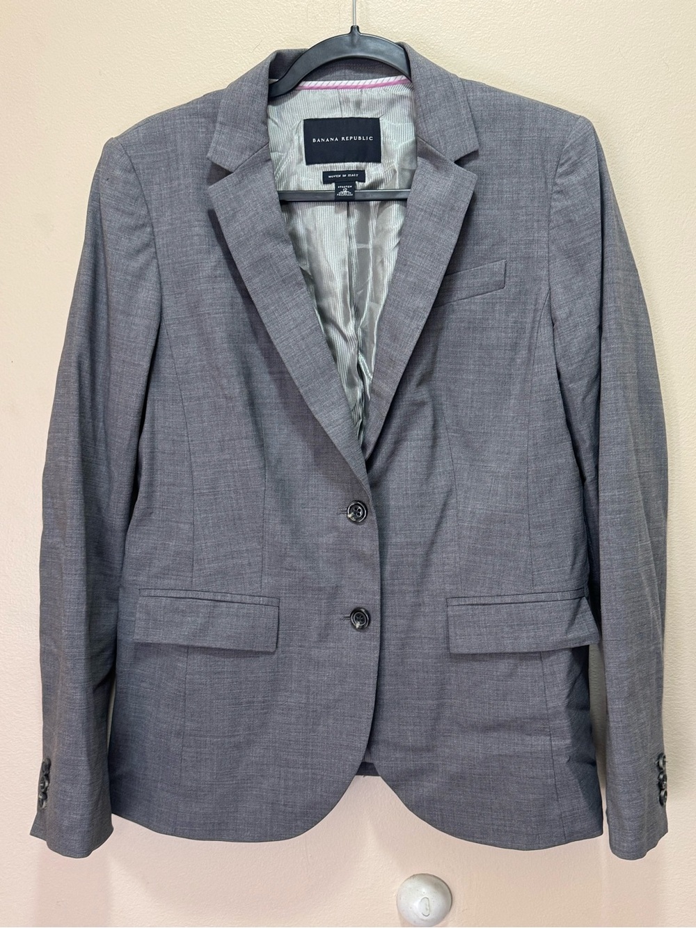 Banana Republic Women's Woven-in-Italy Virgin Wool Blazer
